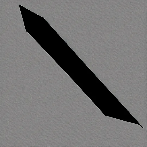 Image similar to an evil black sword on a blank background. diagonal composition ( concept art, rpg color illustration )