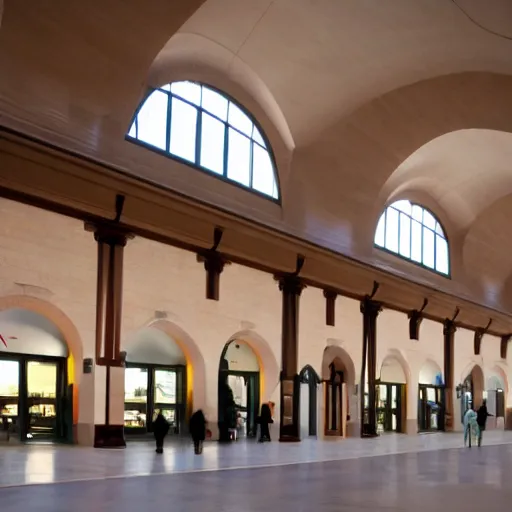 Prompt: boise train depot as designed by luis barragan