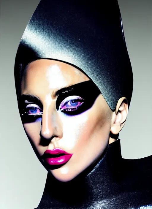 Image similar to lady gaga vogue photoshoot by nick knight editorial studio lighting Highly realistic. High resolution. Highly detailed. Dramatic. 8k.4k.