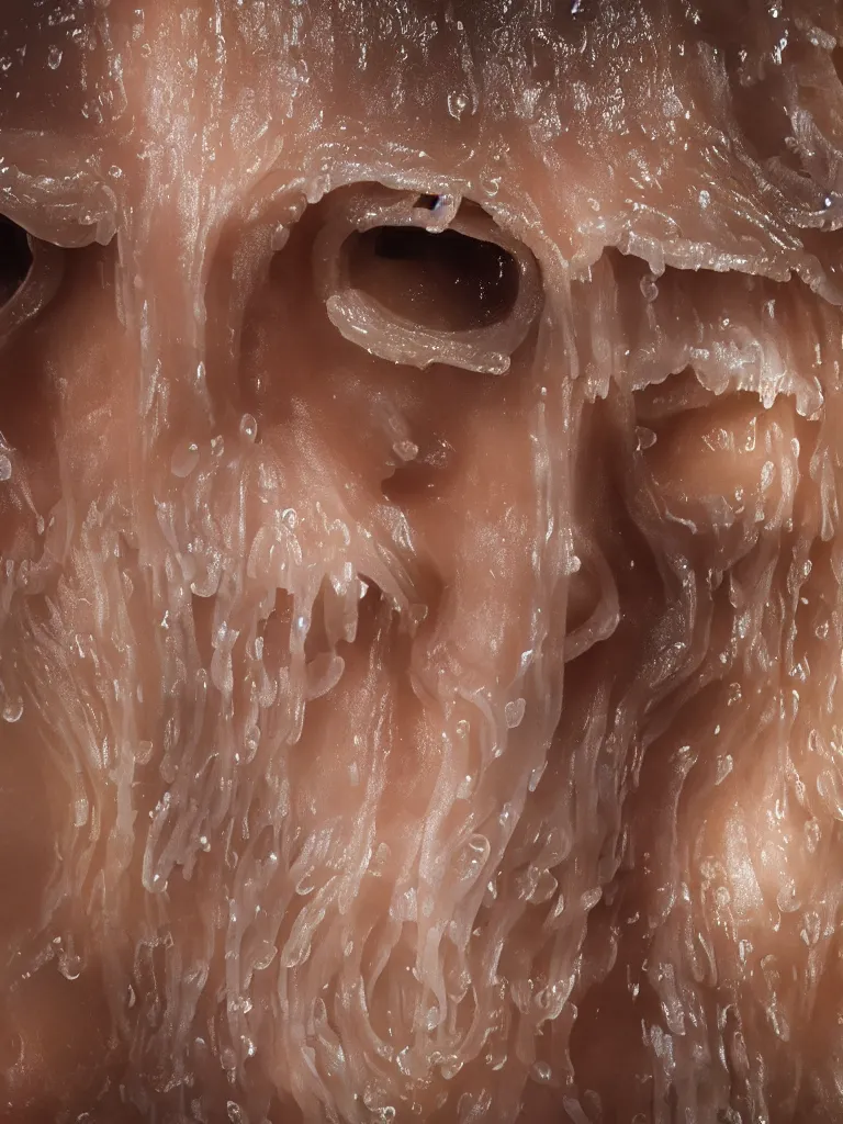 Image similar to a widescreen closeup detailed photo of a detailed human jellyfish head, by steve mccurry octane render 8 k