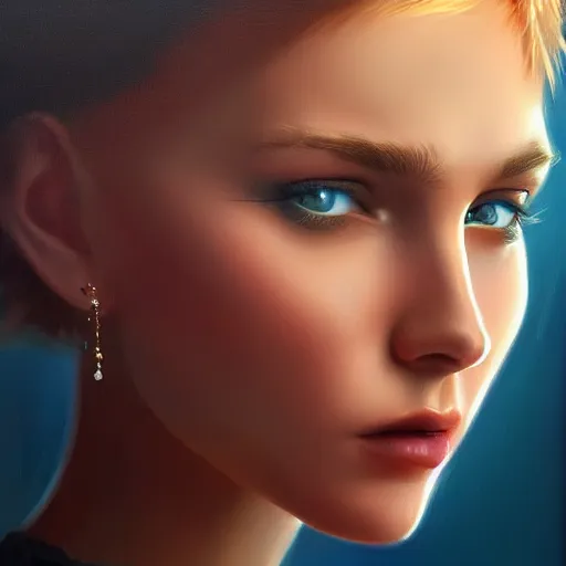 Image similar to digital painting by annie ralli, artgem, fullshot, color painting, hyperrealistic, concept art, oil painting, masterpiece, concept art, trending on deviantart, realistic and detailed face, highly detailed, high quality, 8 k, soft lighting, fancy colors, fantasy, cinematic, high coherence