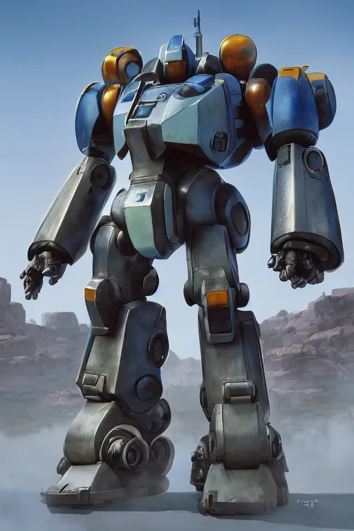 Image similar to mechwarrior 5 : mercenaries mech megaman transformer robot boss tank engine game octane render, 4 k, hd 2 0 2 2 3 d cgi rtx hdr style chrome reflexion glow fanart, global illumination ray tracing hdr fanart arstation by ian pesty by jesper ejsing pixar and disney unreal zbrush central hardmesh