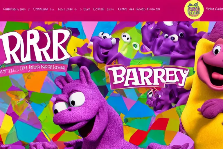 Prompt: website of barney