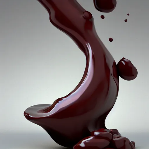 Prompt: 3 d model cgi liquid chocolate tornado splash 3 d render, global illumination, hdri, redshift render, ultra glossy surreal concept art, cinematic, 4 k