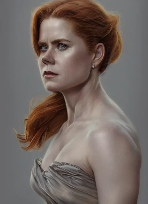 Image similar to Amy Adams as a ruggedly handsome hero, intricate, elegant, highly detailed, centered, digital painting, artstation, concept art, smooth, sharp focus, illustration, art by artgerm and donato giancola and Joseph Christian Leyendecker