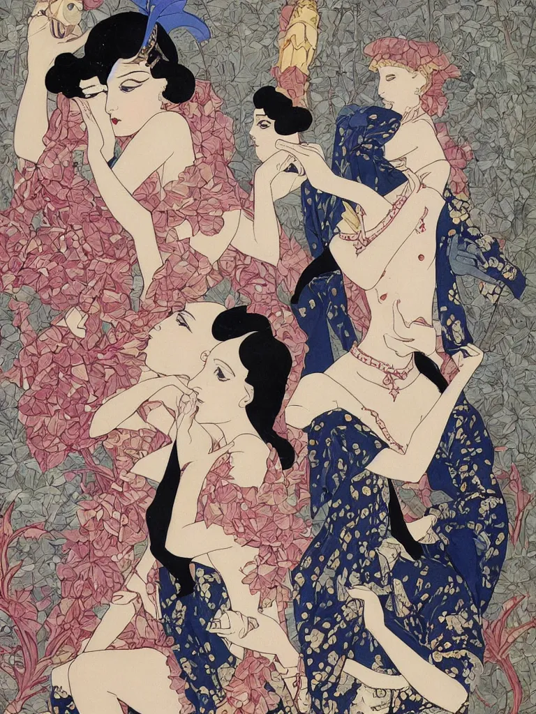 Prompt: a painting by george barbier,