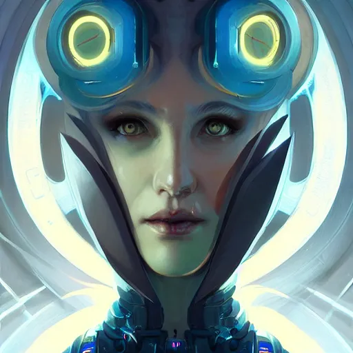 Image similar to a portrait of a beautiful cybernetic wiccan, cyberpunk concept art by pete mohrbacher and wlop and artgerm and josan gonzales, digital art, highly detailed, intricate, sci-fi, sharp focus, Trending on Artstation HQ, deviantart, unreal engine 5, 4K UHD image