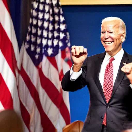 Prompt: joe biden as the pogchamp emote, pogchamp!!!!!!!!!!!!!!!!!!!!!!!!!!!!!!!!!, photo