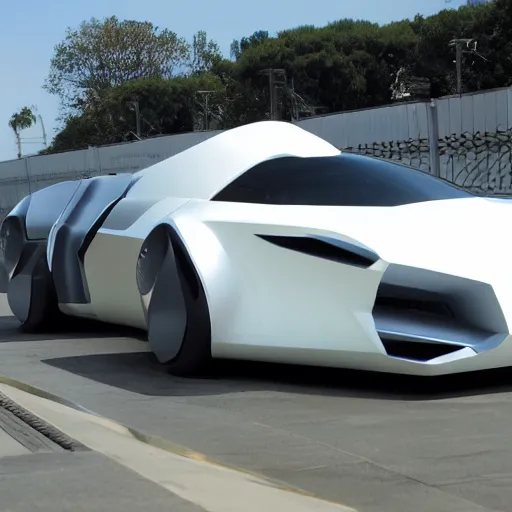 Image similar to futuristic testla New car