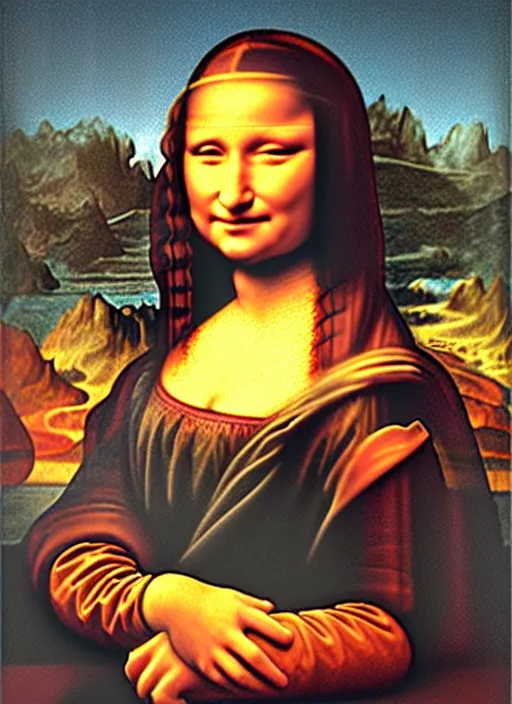 Prompt: robin williams as the mona lisa