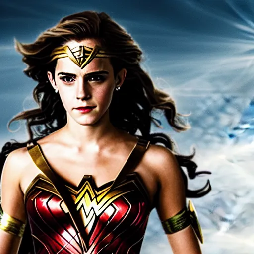 Image similar to Emma Watson as Wonder Woman