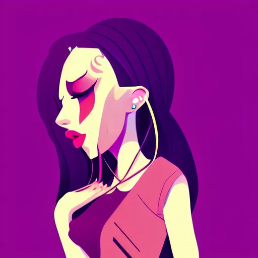 Image similar to a 2 d character design, vector art, female singer, digital art, portrait, 4 k, 8 k, sharp focus, smooth, illustration, concept art