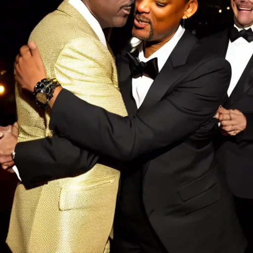 Image similar to will smith hugs chris rock at the oscars