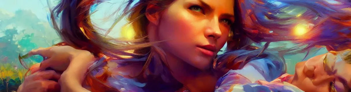 Image similar to wonderful colorful facebook banner. epic cinematic hyperrealism masterpiece. realistic poster with shaded lighting by craig mallismo, artgerm, jeremy lipkin and michael garmash, unreal engine, radiant light, detailed and complex environment, digital art, art station trends, detailed faces, detailed eyes