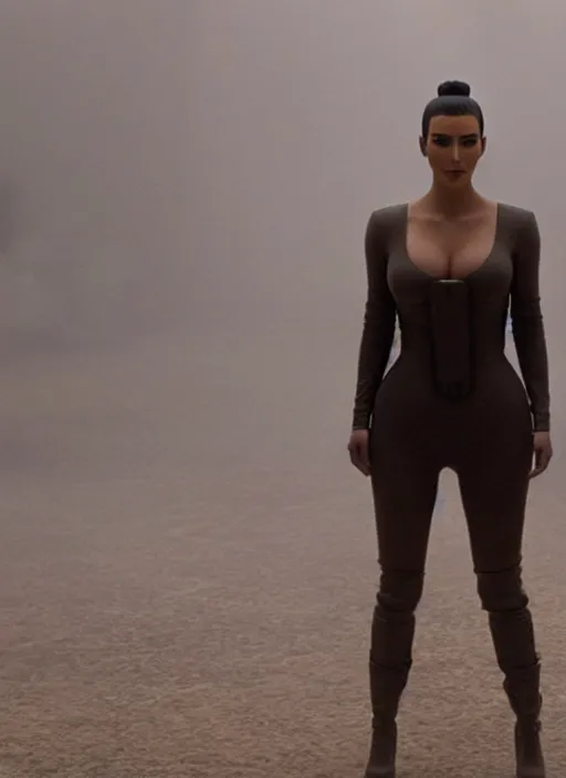 Image similar to film still of kim kardashian as Joi in Bladerunner 2049,