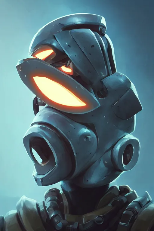 Image similar to epic mask helmet robot ninja portrait stylized as fornite style game design fanart by concept artist gervasio canda, behance hd by jesper ejsing, by rhads, makoto shinkai and lois van baarle, ilya kuvshinov, rossdraws global illumination radiating a glowing aura global illumination ray tracing hdr render in unreal engine 5