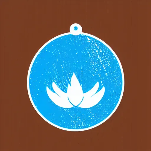 Prompt: logo of a blue drop of water with wings