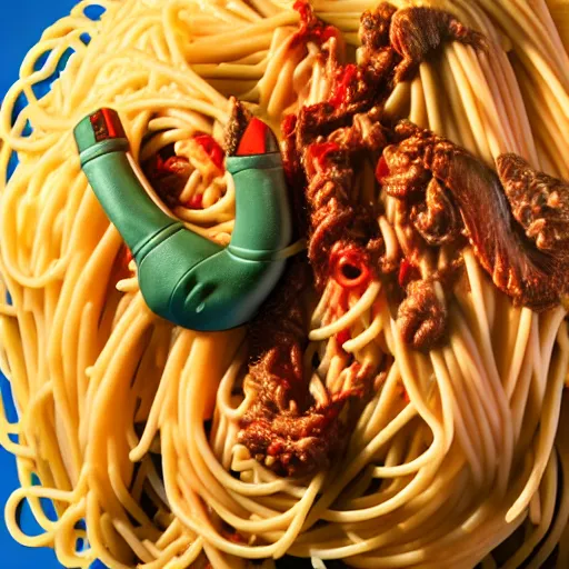 Prompt: uhd photo of olympic diver diving into a pool of spaghetti, uhd hyperdetailed photography