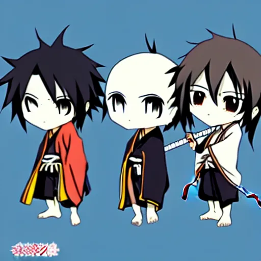 Image similar to uguu uwu chibi samurai Champloo