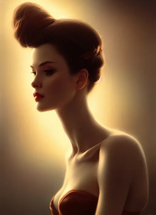 Prompt: bokeh, intricate, elegant, highly detailed, digital painting, artstation, concept art, smooth, sharp focus, illustration, art by artgerm, greg rutkowski, gil elvgren, symmetry, natural light, 1 3 5 mm!!