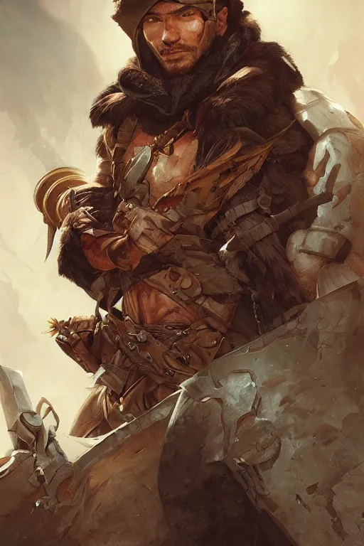 Image similar to portrait of the ranger wearing the epic artifact headgear runic skull cap by artgerm and Craig Mullins, James Jean, Andrey Ryabovichev, Mark Simonetti and Peter Morbacher 16k