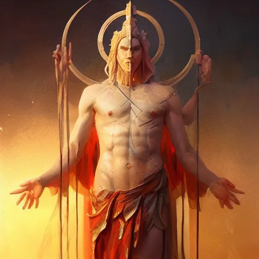 Image similar to god of life, magical world, by greg rutkowski, sung choi, photo realistic, 8 k, cinematic lighting, hd, atmospheric, hyperdetailed, trending on artstation, devainart, digital painting, glow effect