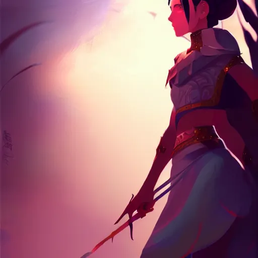 Prompt: female warrior, passion, bravery, intricate armour costumes, light and shadow effects, intricate, digital painting, art station, concept art, smooth, sharp focus, illustration, art by makoto shinkai and lois van baarle