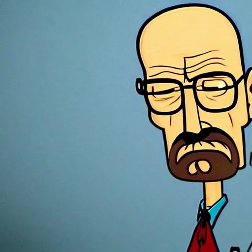 Prompt: ultra realistic portrait painting of walter white in don't starve, art by matt groening, 4 k, ultra realistic, highly detailed, epic lighting