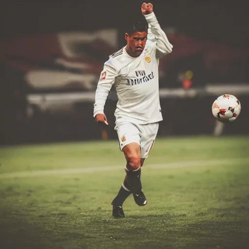 Prompt: ronaldo luis nazario de lima f / 1. 8 4 k professional photograph