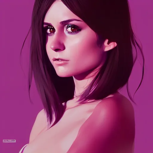 Prompt: a portrait of a beautiful nina dobrev, art by ilya kuvshinov and wlop and artgerm and josan gonzalez, magda torres gurza, digital art, highly detailed, intricate, sharp focus, trending on artstation hq, deviantart, pinterest, unreal engine 5, 4 k uhd image