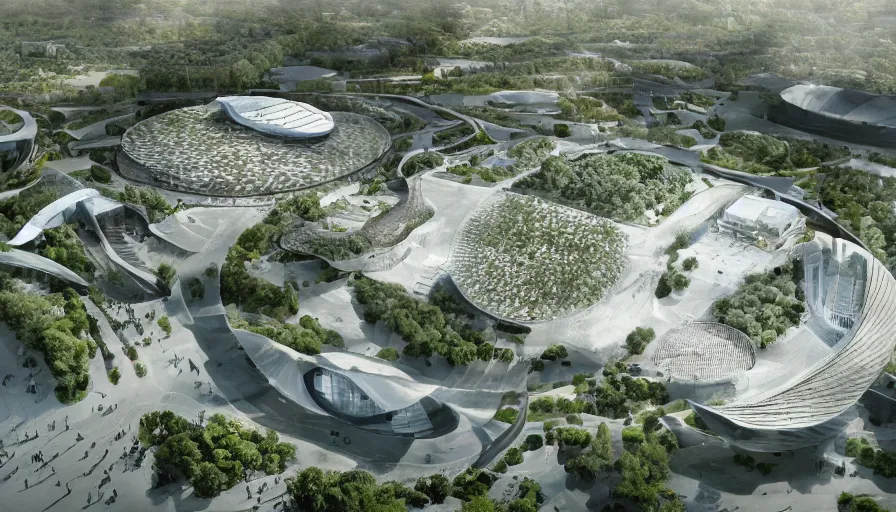 Image similar to architectural design for future zoo, big bjarke