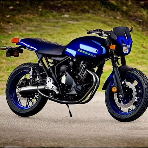 Image similar to yamaha xz550 motorcycle with fairing, award winning, 8k