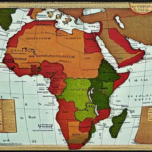 Image similar to colonial map of Africa