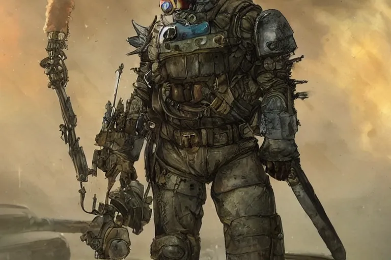 Image similar to a good ol'otter fursona ( from the furry fandom ), heavily armed and armored facing down armageddon in a dark and gritty version from the makers of mad max : fury road. witness me.