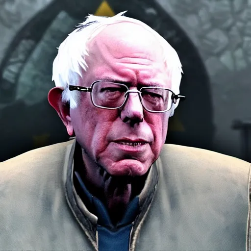 Image similar to Bernie Sanders in Skyrim