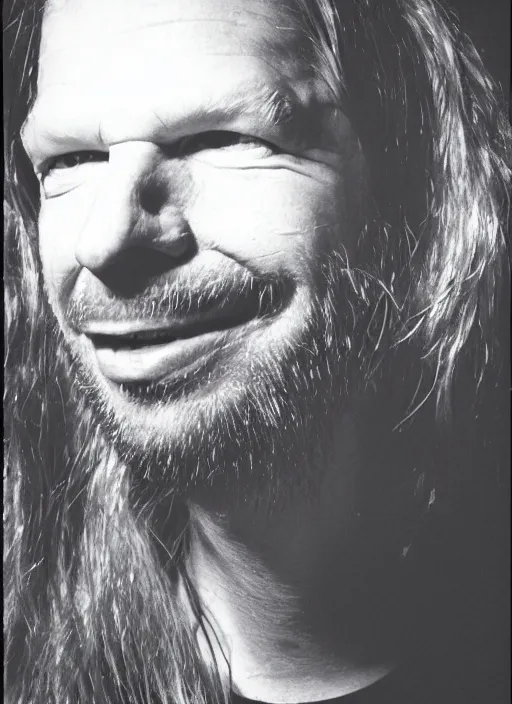 Image similar to a still of aphex twin in the style of David Lynch