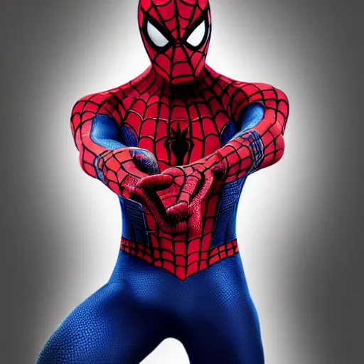 Image similar to spiderman with 8 legs and 0 arms