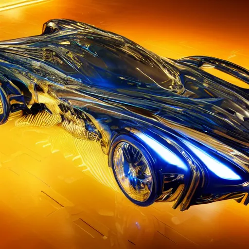 Image similar to car : motherboard forms designed by zaha hadid sci-fi futuristic ultra realistic photography, keyshot render, octane render, unreal engine 5 render, high oiled liquid glossy specularity reflections, ultra detailed, golden hour, dramatic lighting 4k, 8k, 16k in the style ofblade runner 2049 Cyberpunk 2077 ghost in the shell thor 2 marvel film : tilt shift: sharp focus