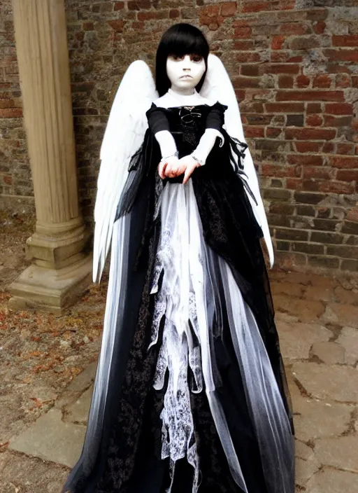 Prompt: angel knight gothic girl, baroque dress. by eleanor vere boyle