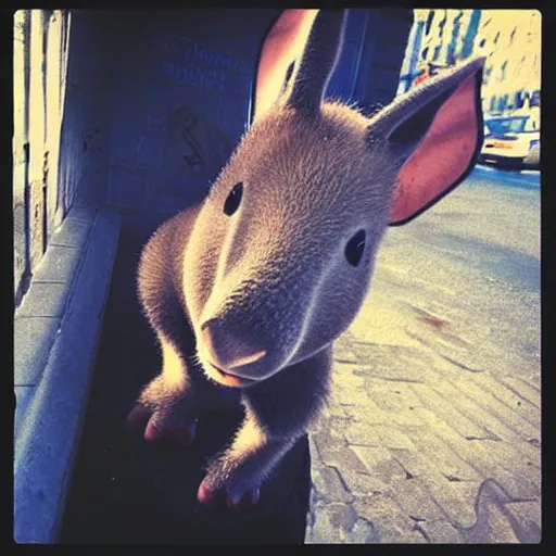 Image similar to “ arthur the aardvark as a street punk ”