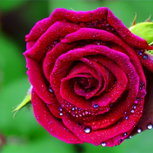 Image similar to dew on a rose