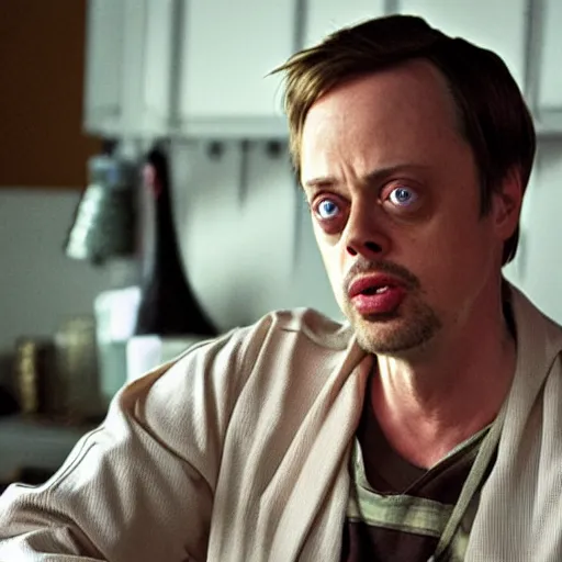 Image similar to Steve Buscemi playing Jesse Pinkman in Breaking-Bad