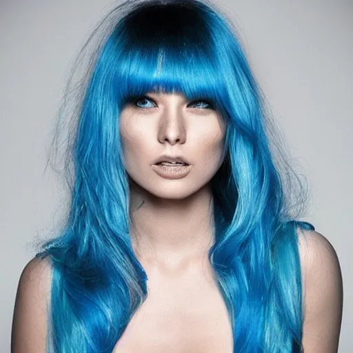 Image similar to blue hair