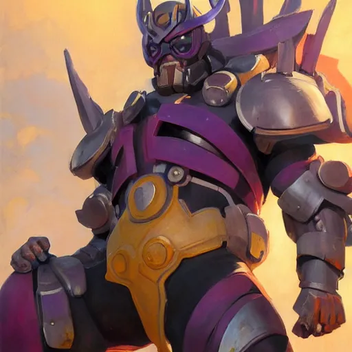 Image similar to greg manchess portrait painting of fierce galactus as overwatch character, medium shot, asymmetrical, profile picture, organic painting, sunny day, matte painting, bold shapes, hard edges, street art, trending on artstation, by huang guangjian, gil elvgren, ruan jia, greg rutkowski, gaston bussiere