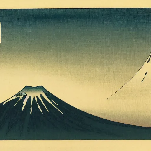 Image similar to Mt. Fuji, by Hokusai