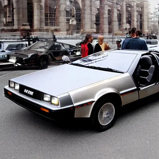 Prompt: delorean car