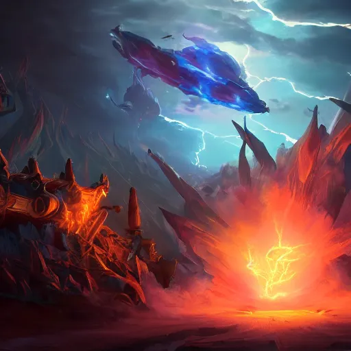 Image similar to explosive lightning spell, explosive lightning spell, explosive lightning spell, explosive lightning spell, explosive lightning spell, bright art masterpiece artstation. 8 k, sharp high quality artwork in style of jose daniel cabrera pena and greg rutkowski, concept art by tooth wu, blizzard warcraft artwork, hearthstone card game artwork