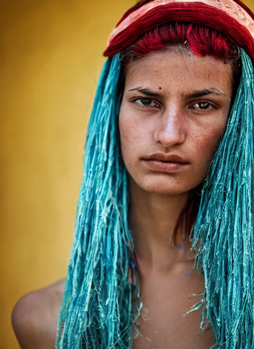 Prompt: color portrait of a beautiful 20-year-old Italian woman by Eric Lafforgue, close up, detailed, award winning, Sony a7R