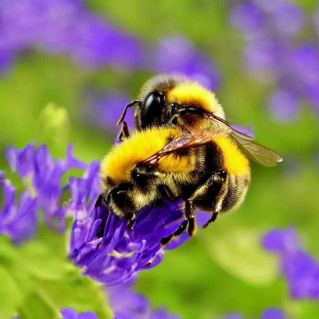 Image similar to bee, pixelated, flying, 4 k