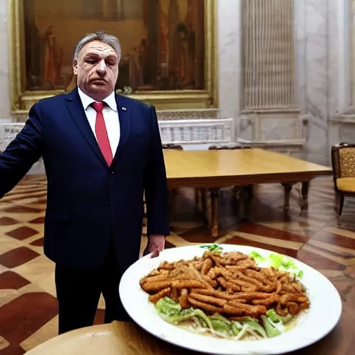 Image similar to Viktor Orban Starving